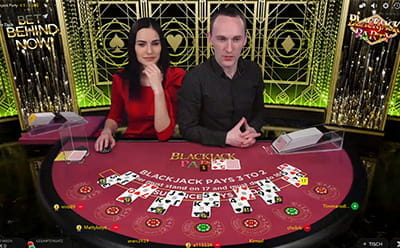 Low Stakes BlackJack gegen echte Dealer 